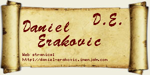 Daniel Eraković vizit kartica